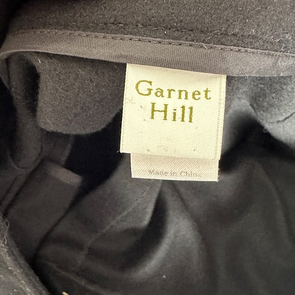 Garnet Hill Wool Cashmere Blend Black Wrap Skirt Size14 Winter - Picture 5 of 6